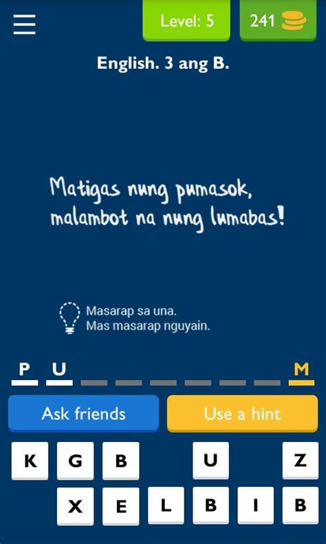 tagalog logic questions and answers.